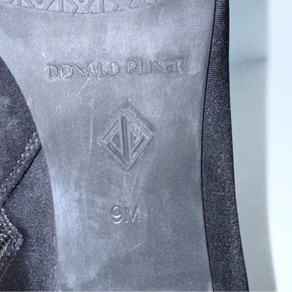 Donald Pliner ABBIE WOMENS SUEDE SQUARE TOE ANKLE BOOTS BLACK Sz 9 Y2K - Picture 11 of 14